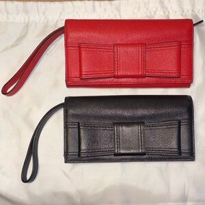 Kate Spade Villabella Avenue Mara Wristlet Wallet Red or Black
